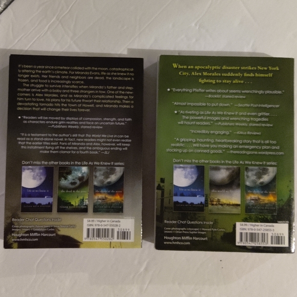 2 Books, By Susan Beth Pfeffer. This World We Live In. The dead & The Go… - Picture 4 of 9